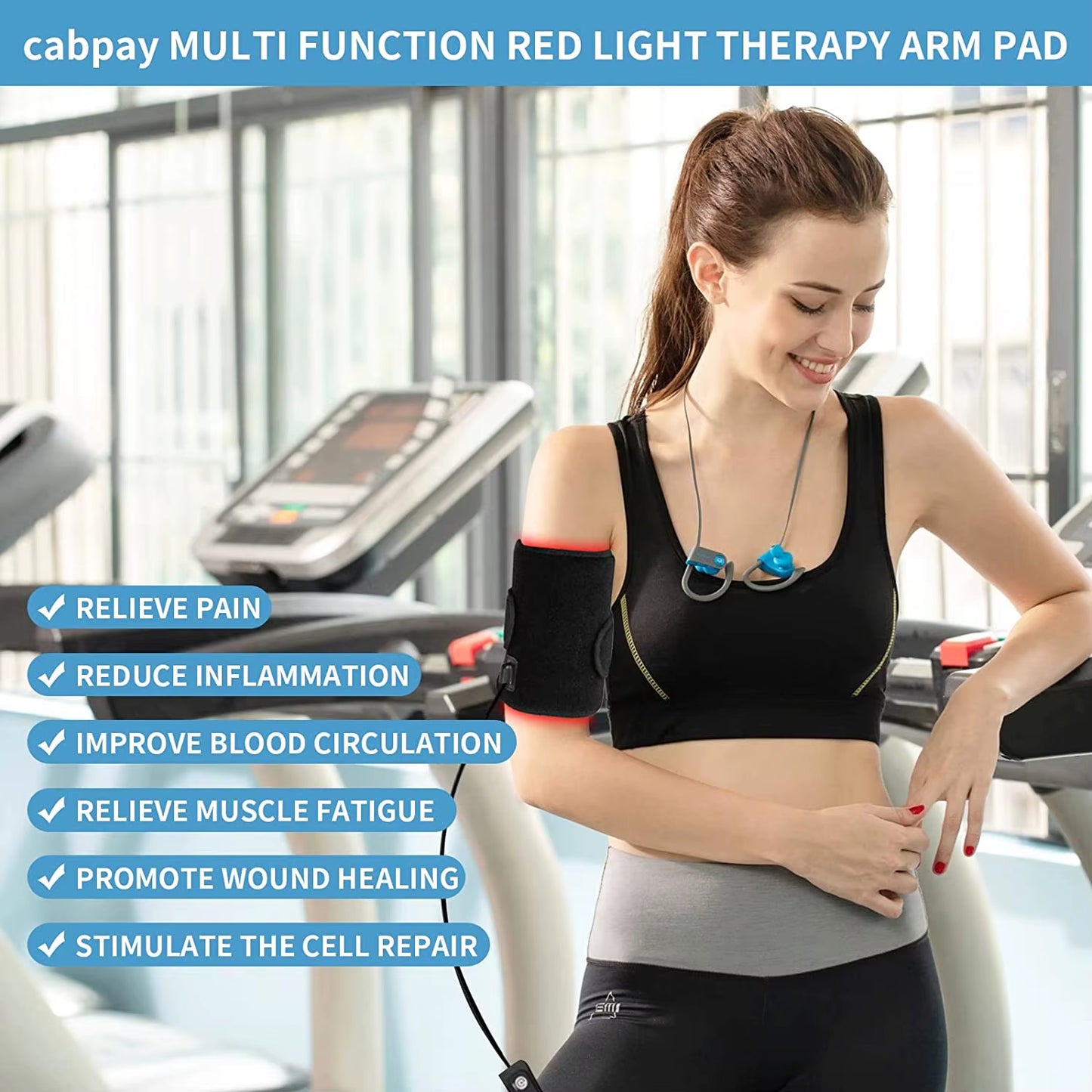 Red Light Therapy Belt LED Infrared Lamp &Red Light Therapy Pad for Relaxing Muscle Inflammation Improve Circulation Knee Relief