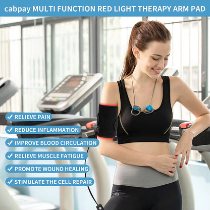 Red Light Therapy Belt LED Infrared Lamp &Red Light Therapy Pad for Relaxing Muscle Inflammation Improve Circulation Knee Relief