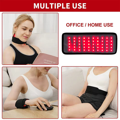Red Light Therapy Belt LED Infrared Lamp &Red Light Therapy Pad for Relaxing Muscle Inflammation Improve Circulation Knee Relief